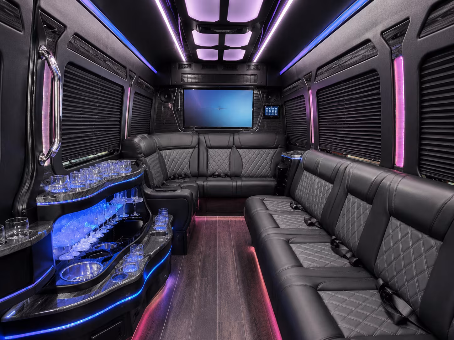 morgan hill private event transportation onboard seating