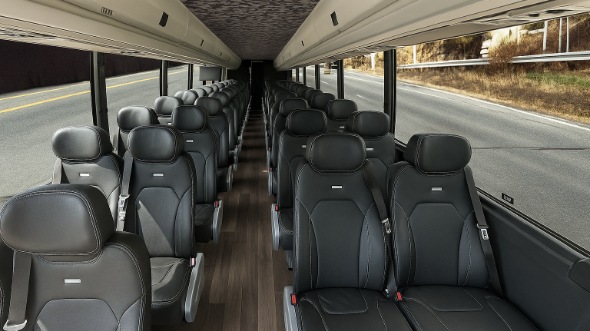 Interior of Charter Bus Company Morgan Hill's 25 Passenger Mini bus in Morgan Hill