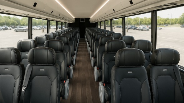Interior of Charter Bus Company Morgan Hill's 28 Passenger Mini bus in Morgan Hill