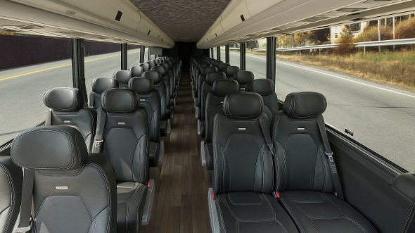 morgan hill 28 passenger minibus inside