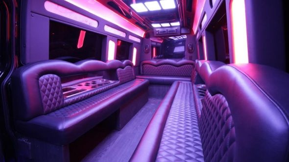 morgan hill sprinter limo rental interior