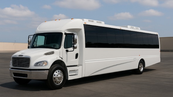 Exterior of Charter Bus Company Morgan Hill's Party Bus in Morgan Hill